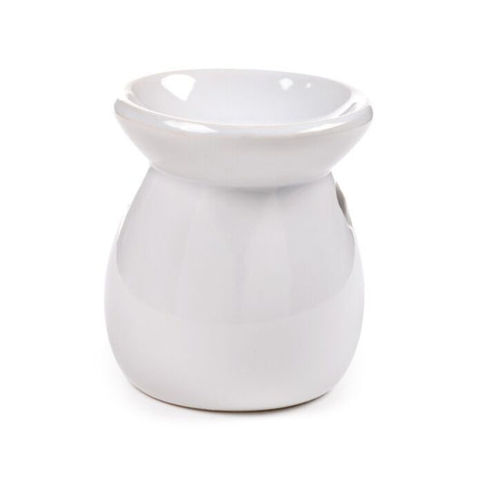 Ceramic Simple White Oil Burner