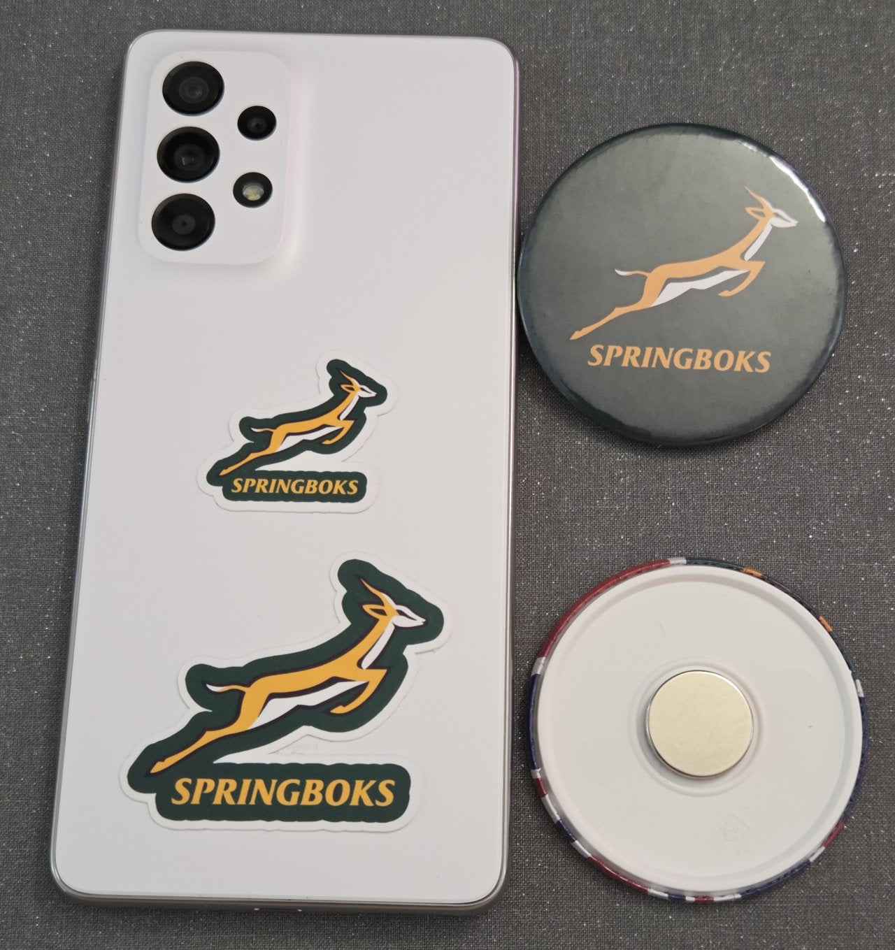 South Africa to UK, Springboks, Fridge Magnets, Stickers