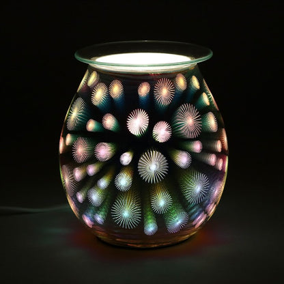 3D Starburst Light Up Electric Oil Burner (UK 3-Pin Plug)