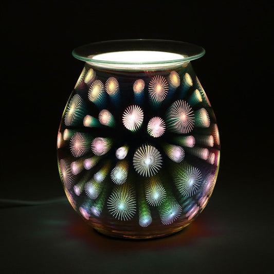 3D Starburst Light Up Electric Oil Burner (UK 3-Pin Plug)