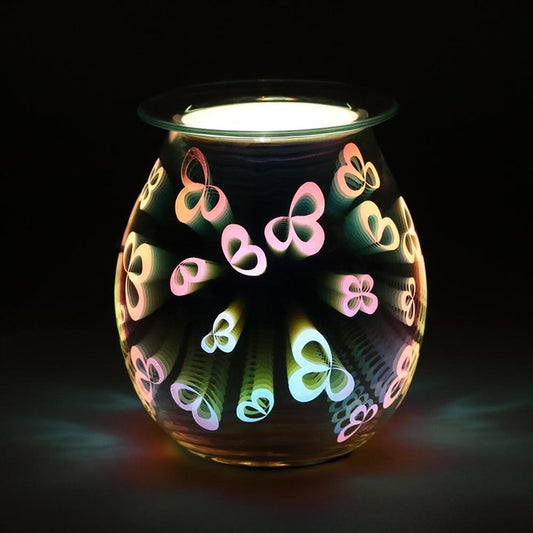 3D Flower Petal Light Up Electric Wax Melter (UK 3-Pin Plug)