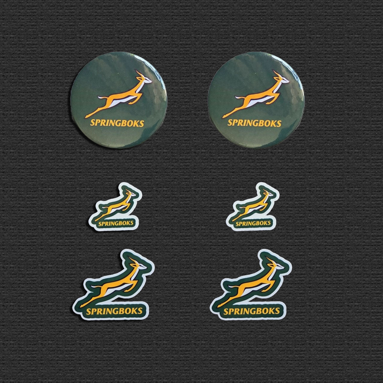 Springbok South African Rugby fridge magnets and stickers