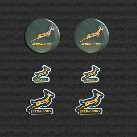 Springbok South African Rugby fridge magnets and stickers