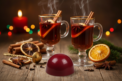 Can you keep the background as it is and change the wax melt to a semi sphere wax melt in the colour of dark red