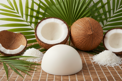 can you make a coconut themed background with a white semi sphere wax melt